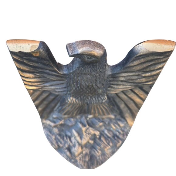 Vintage Eagle Bookend Cast Metal Single Book End Patriotic Library Office Decor - Picture 5 of 10